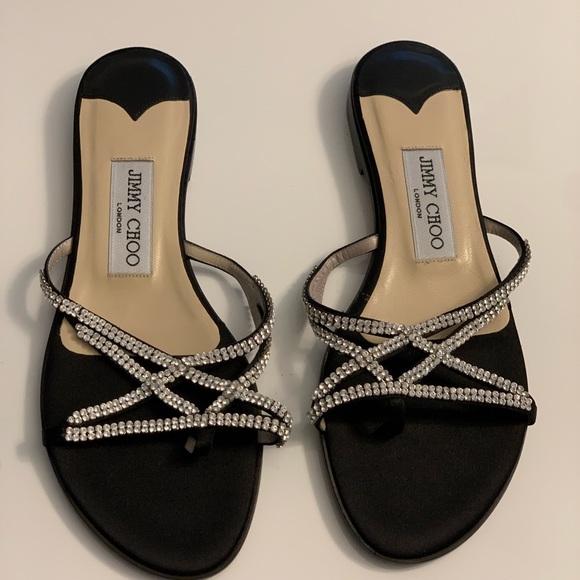 Jimmy Choo rhinestone silk flat sandals
New 36.5 - Picture 3 of 4